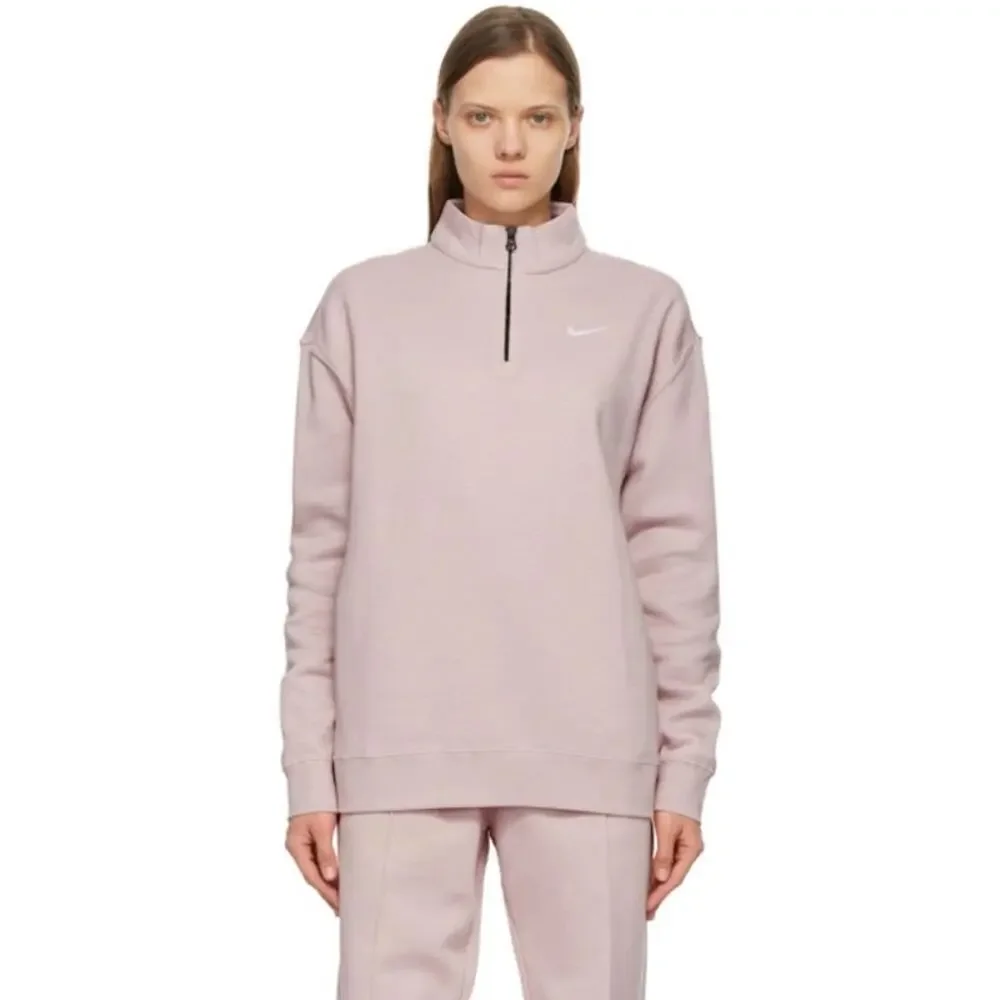 Nike pink quarter-zip sweatshirt